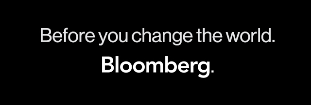 Before you change the world. Bloomberg.